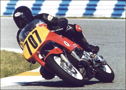 Harold Seagle, a Wilmington attorney, finished third recently in the Daytona Beach, Fla. Bike Week's Supersport race. Seagle overcame a crash in practice and some mechanical difficulty to outrun many of the world's top riders.
